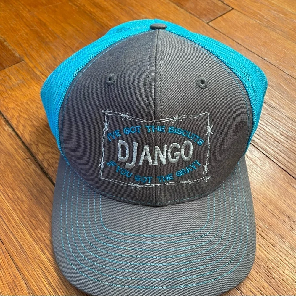 Gray and Blue DJANGO Ball Cap